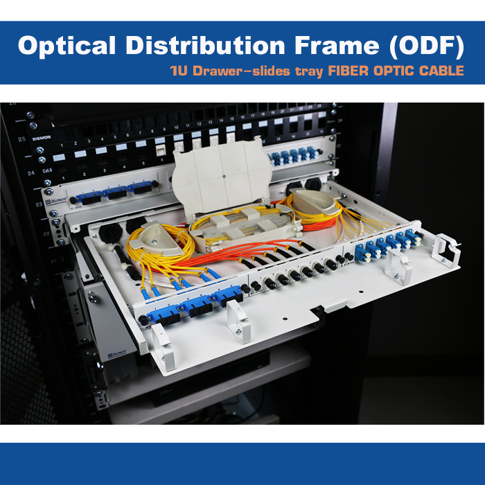ODF Rack Mount Fiber Enclosure 1 U Slide Out 1-36 Port-Unload (กล่องเปล่า)